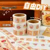 Pegatinas de Sellado de Conejillo de Indias de Dibujos Animados Estilo Ins Pegatinas Adhesivas Lindas Japonesas Pegatinas para Planificador Pegatinas Decorativas DIY con Patrones Pequeños