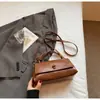 Bolso de Mano de Alta Gama para Mujer, Estilo Nuevo, Piel Suave, Bolso de Hombro de Moda para el Trabajo, Bolso Cruzado de Piel Retro con Aceite y Cera Maillard