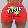 D9817 Amazon Caliente Europeo y Americano Mujeres Sexy Mujeres Pantalones Cortos Ajustados Pantalones Cortos Estampados Pantalones de Yoga