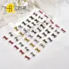 Plumeti a Cuadros Multicolor con Adorno de Encaje Lazo Pequeño Accesorios para el Cabello de Niña Botella de Perfume Caja de Regalo Accesorios Decorativos DIY