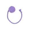 Juguete de Cuerda de Cáñamo y Madera tipo Muñeco que no Cae con Plumas y Cascabel Integrado para Gatos, Autoentretenimiento, Alivio del Aburrimiento, Juguete para Gatos que Hace Ruido Venta al por Mayor