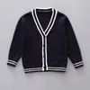 Conjunto de Peça Única Camisa de Manga Longa Calças Saia Curta Primavera e Outono Estilo Universitário Camisa Britânica Roupa Infantil Meninos e Meninas Uniforme Escolar Roupa de Classe