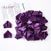 Cintas Triangulares de Satén Multicolor Semicabadas Materiales para Accesorios de Cabello DIY Decoración de Moños Hechos a Mano Venta al por Mayor en Stock