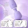 Vibrador Divertido de Arroz Glutinoso Roxo para Mulheres AV Stick Controle Remoto por App Masturbação Multifrequência Sedução Erótico Brinquedos Sexuais para Adultos Dropshipping