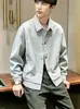 Nueva chaqueta de otoño para hombre yingao de imitación de dos piezas, cuello solapa de lujo ligero, de un solo botón, estilo cross-border youth old money