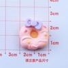 Novo donut novo grampo de cabelo DIY joias acessórios de resina adesivo de geladeira cola de creme material para capa de celular atacado