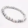Pulsera de Cristal Natural, Simple de un Solo Círculo con Cuentas Redondas Joyería Transfronteriza, Joyería Estilo Pareja de Ágata Roja, Pulseras de Cristal para la Mano