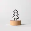 Madera Natural Zakka Dibujos Animados Adornos de Escritorio Portatarjetas de Postal Cartulina Portafotos Vida en el Hogar Portatarjetas de Negocio Venta Directa