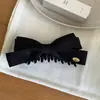 Pinza Banana de Satén con Lunares de Alta Calidad para Mujer, Estilo de Gama Alta, Pinza para Cola de Caballo, Horquilla Vertical, Accesorio para el Cabello