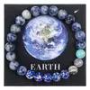 Amazon Pulsera de Piedra de Ocho Planetas para Hombre con Cuentas Piedra Ojo de Tigre Pulsera de Saturno Cielo Estrellado Universo Joyería del Cielo Estrellado
