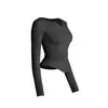 Ropa Deportiva de Otoño de Manga Larga para Mujer Camiseta Fina de Running Top de Fitness Popular en Internet Ajustado Adelgazante Sexy Ropa de Yoga