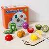 Cpc Brinquedos de Madeira Transfronteiriços para Crianças Brincarem de Faz de Conta Simulação de Frutas e Vegetais Cortáveis Brinquedos de Educação Infantil Brinquedos Educacionais
