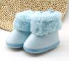 Botas novas 0-1 anos sapatos de algodão grosso infantil antiderrapante veludo sola macia sapatos de bebê ZJ001