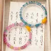 Nuevo diseño de cristal con cuentas regalo para mejores amigas y amigas, pulsera de cristal de diseño de nicho de alta gama