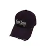 Boné de Baseball Vintage Lavado Versátil para Afinar o Rosto Estilo Coreano para Mulheres, Proteção Solar para Primavera e Verão Boné Bordado com Letra