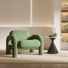Sofá individual de estilo crema con diseño de celebridad de Internet, sala de estar, balcón, casa de familia, sillón de ocio, sillón individual ligero de lujo, sillón de negociación para salón de belleza.