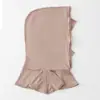 Artículo de Comercio Exterior Más Vendido de Amazon: Gorro de punto de algodón mercerizado de color sólido, de doble capa, versátil, moderno, elástico, cómodo, gorro base