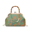 Nuevo Bolso Cruzado con Bordado Nacional Estilo Chino Perlas, Bolso de Mano de Estilo Étnico de Nicho de Moda con Broche Dorado