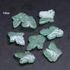 Pingente de folha de jade Dongling natural de 15x19mm DIY acessórios de corsage de grampo de cabelo estilo antigo