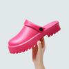 Pantuflas de Plataforma de Suela Gruesa para Verano, Moda Estudiantil de Gama Alta, Estilo Europeo y Americano de Moda, Sandalias de Tacón Alto Súper Cómodas