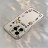 Funda de Teléfono Temática de Conejo en Inglés Adecuada para iPhone 17 Pro Max, Apple 16, Modelo de Mujer, Protección Completa Contra Caídas para iPhone 15, Diseño Lindo para iPhone 14, y iPhone 12