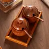 Madera de Azufaifo Vintage Hogar Nuevo Madera Maciza Cocina Salero Recipiente para Condimentos con Tapa Caja de Condimentos Recipiente Sellado con Cuchara Venta al por Mayor