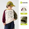 Sudadera con Capucha Infantil Dudu Home Otoño Niños Cuello Redondo Top Ropa de Otoño Ropa de Bebé Chaqueta para Niñas Ropa Infantil Elegante Moderna