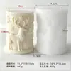 Jiahuimei Decorações de Natal Floco de Neve Vela Perfumada Cilíndrica Molde de Silicone