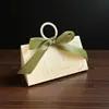 Caixa de Doces de Casamento de Alta Qualidade na Cor Champagne, Caixa de Embalagem Portátil para Festa de Doces de Aniversário, Caixa de Doces de Casamento em Ouro Rosé como Lembrança