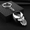 Llavero periférico de la película Venom, llavero de aleación de Spider-Man negro para coche, bolso colgante, venta al por mayor
