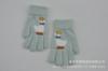 Guantes Gruesos de Punto Forrados de Lana Cálida de Invierno para Niños de 5 a 11 Años, Lindos Guantes de Jacquard de Pato de Piel de Visón de Cristal