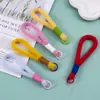 Lanyard de Felpa Colorido para Teléfono Colgante de Muñeca con Cuerda Tejida a Mano en Forma de Estrella Llavero Lanyard para Botella de Agua