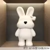 Lujo Ligero Chapado Eléctrico Conejo Adornos para Mueble de TV Accesorios para el Hogar Sala de Estar Entrada Mueble de TV Escultura de Muñeca Gama Alta