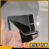 Estufa de Azulejo de Ladrillo Accesorios de Aleación de Aluminio Manija Oculta de Gabinete Viga Cruzada de Tubo Cuadrado Material de Aluminio Perfil Negro Sin Manija