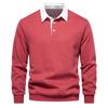 2023 Novo Design de Moda Outono Moletons com Gola Polo para Homens Uso Casual e Social Algodão de Qualidade Moletons Masculinos