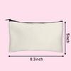 Amazon al por mayor transfronterizo bolsa cosmética con cremallera en blanco DIY bolsa de almacenamiento de lavado portátil bolsa para lápices bolsa de papelería