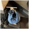 Bolsas de Mezclilla Transfronterizas para Mujer al por Mayor, Bolso Cruzado de Hombro Versátil de Estilo Casual de Gran Capacidad, Bolso de Media Luna para Mujer