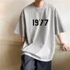 Impressão de carta simples camiseta de manga curta masculina verão esportes lazer moda marca ins meia-manga roupas casal grande tamanho t-shirt