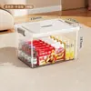 Caja de Almacenamiento para el Hogar de Gran Capacidad Extra Grande para Snacks Juguetes Organizador Ropa Libros Artículos Varios Caja de Almacenamiento Transparente