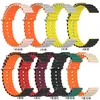 Adecuado para Samsung watch5/Huawei gt hebilla doble patrón de ola de océano correa de silicona 20 22mm correa de silicona