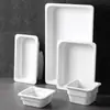 Bandeja Rectangular Blanca Especial de Melamina para Exhibición de Platos de Pato Cocido, Adecuada para Platos Fríos, Hot Pot Picante y Bandeja de Imitación Porcelana para Uso Comercial