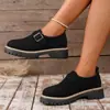 2025 Novo Estilo Outono Simples e Fashion Loafers de Solado Grosso para Mulheres Venda Direta da Fábrica Comércio Exterior Transfronteiriço Atacado de Sapatos Femininos