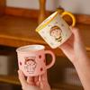 Taza de Cerámica de Dibujos Animados Chibi Maruko-Chan Personalizada Taza para Leche para Niños Taza de Boca Invertida Taza de Agua Linda de Aspecto Sofisticado