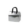 Bolsas aisladas de papel de aluminio brillante plateado, bolsas desechables para llevar, bolsas hechas a medida, bolsas de tela no tejida comerciales