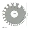Juego de Galgas de Espesor 75-300mm Calibrador de Espesor Galga de Espesor Combinada Calibrador de Holguras 0.01-1mm Sistema Métrico e Imperial con Insertos de Latón