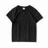 Camiseta de Manga Corta para Niños, Camiseta Base de Algodón Puro, Estilo Delgado de Verano, Lisa en Blanco, Ropa para Niños al por Mayor de Exportación Transfronteriza