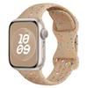 Fivela Borboleta Pulseira de Silicone Perfurada Adequada para Apple Watch 10 11 iWatch Ultra Pulseira Respirável