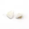 Botones Combinados de Resina Triangular Perlada y Metal, Botones Irregulares de Aleación de Zinc de Pie Alto Cosidos a Mano