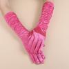 Guantes de novia largos retro, accesorios para fotos de boda, cosplay, guantes de mujer, etiqueta de fiesta, guantes de colores