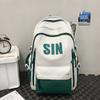 Nueva Mochila Simple Combinable para la Escuela para Hombre Estilo Coreano Ins Mochila para Estudiante de Secundaria y Preparatoria de Alto Valor Marca de Moda Mochila con Letras